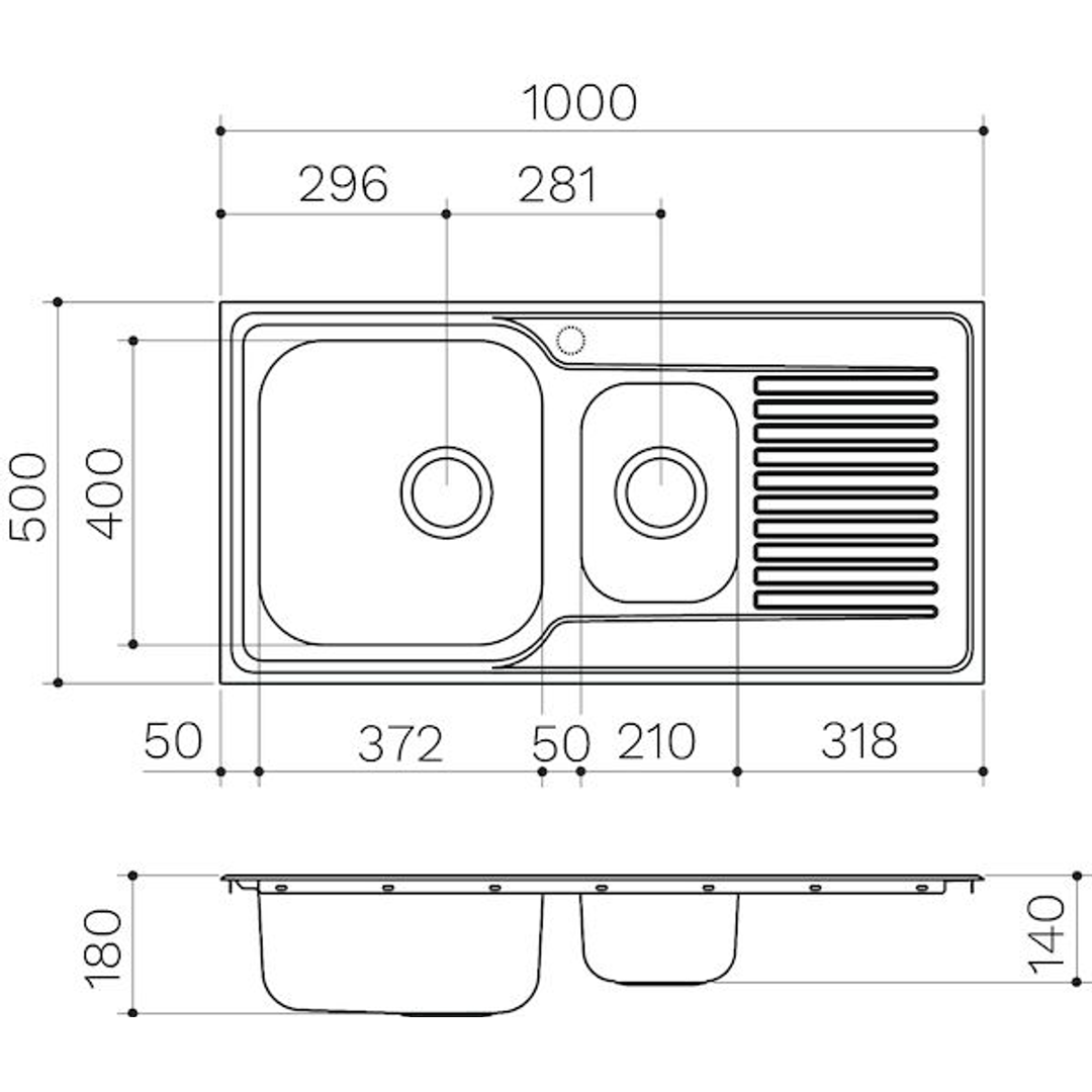 Clark Polar Single Bowl Undermount Sink