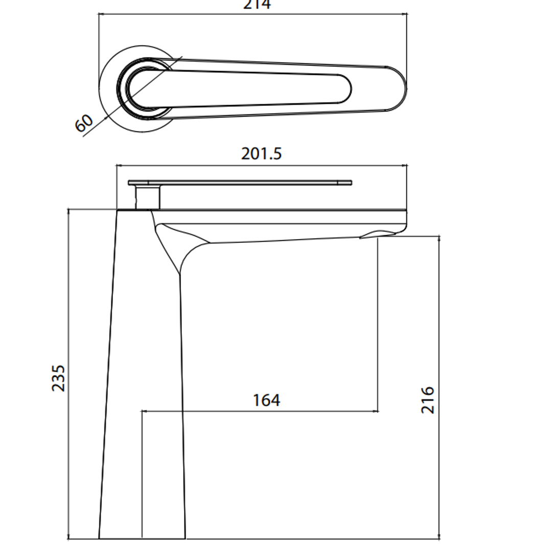 Paco Jaanson Atlanta Basin Mixer Black/Chrome