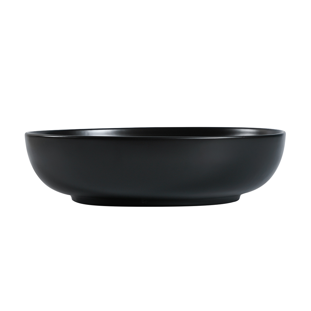 Zumi Pesini Basin 520X395X130Mm Matte Black With 40Mm Matte Black Pop Up Waste & Adaptor