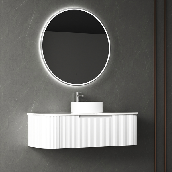 Aulic Petra Mark Ii Wall Hung 1200 Cabinet With Snow Flat Stone Top