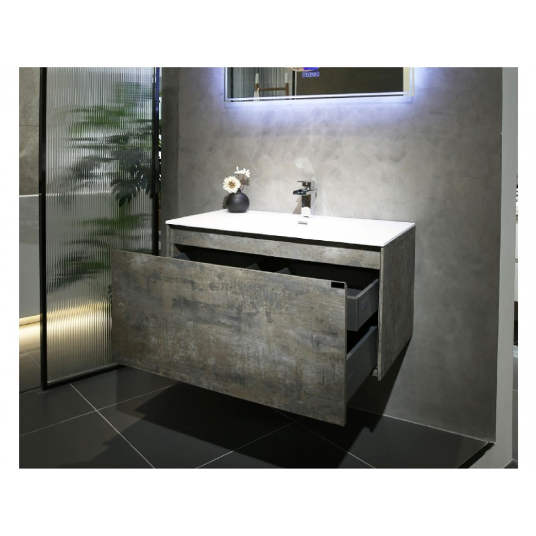 Belbagno Prado 1200mm Wall Hung Vanity Maple Oak 1200 X 480 X 450