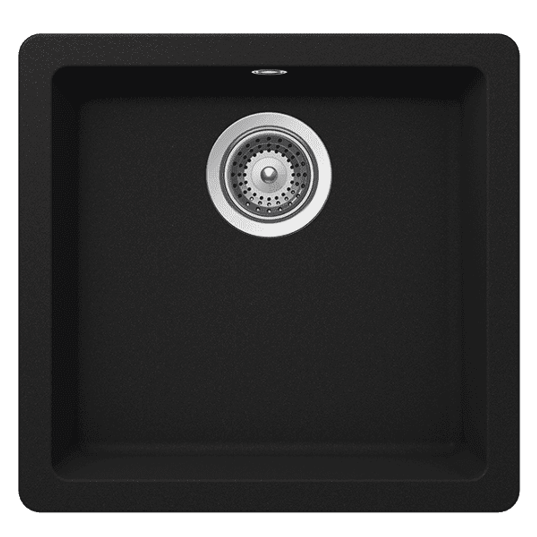 Abey Schock Quadro Onyx Single Bowl Sink Qn-100Sb