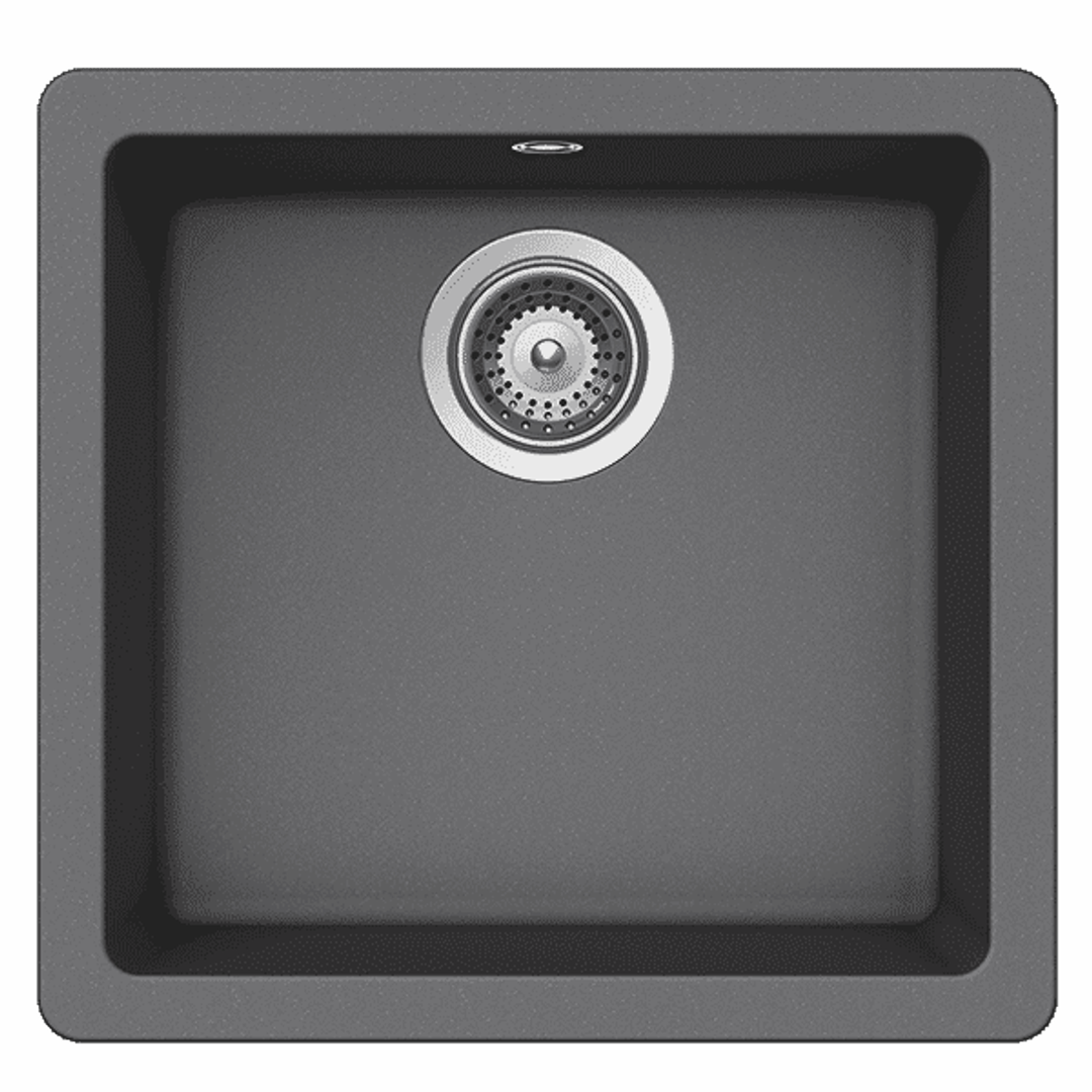 Abey Schock Quadro Croma Single Bowl Sink Qn-100Scr