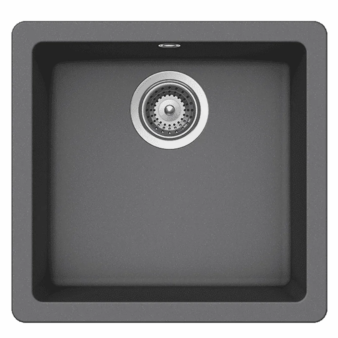 Abey Schock Quadro Croma Single Bowl Sink Qn-100Scr - Burdens Plumbing
