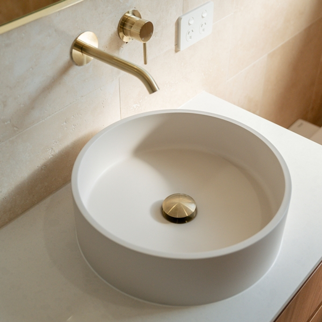 Fienza Jada Concrete Above Counter Basin Warm White