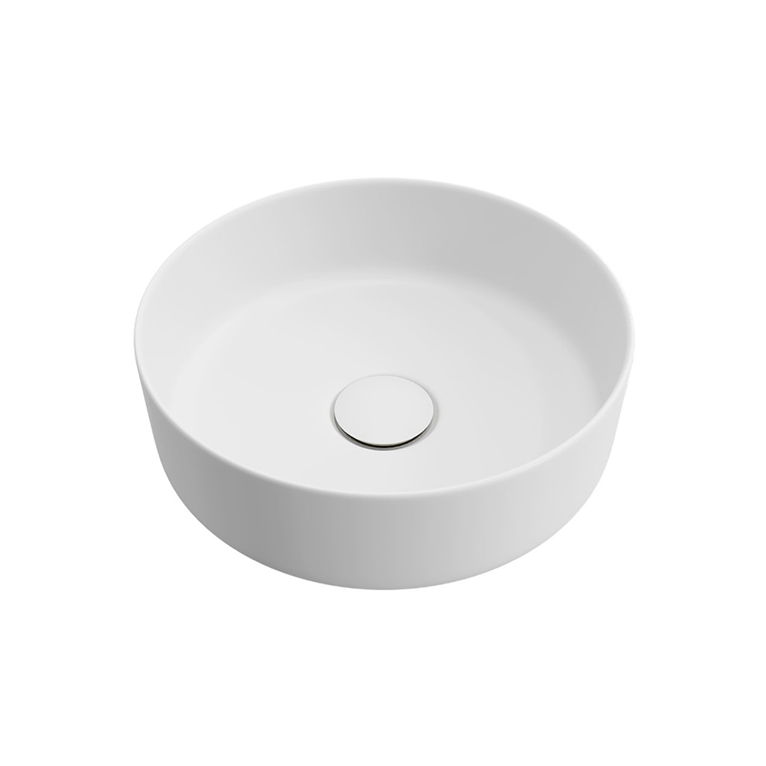 Fienza Petra Matt Black Above Counter Basin 500 X 420 X 120Mm 3 Tap Fienza P#:Rb2173B-3