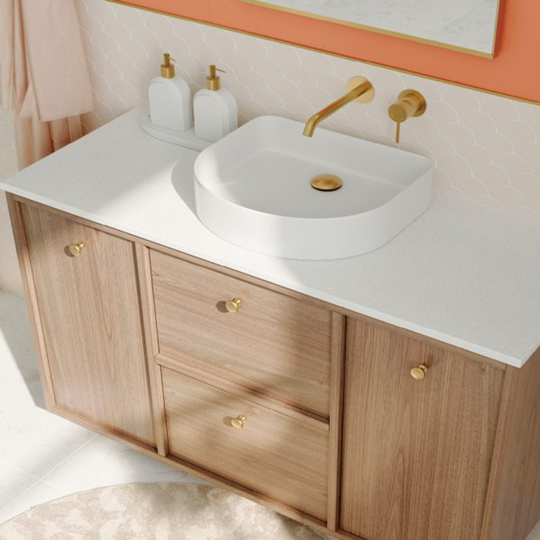 Fienza Forma Arch Gloss White Above Counter Basin 415 X 365 X 100mm