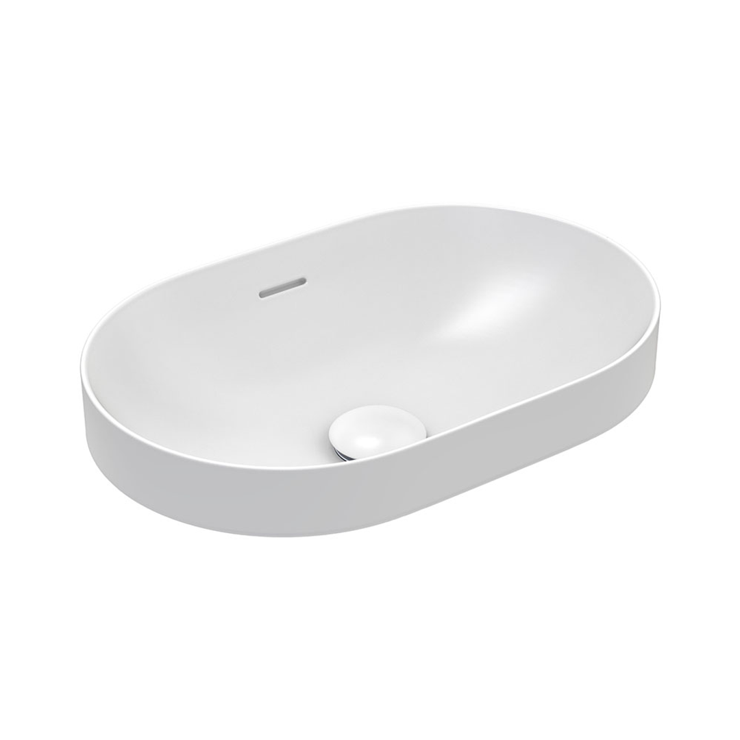 Fienza Aluca Pill Semi-Inset BasinMatte White