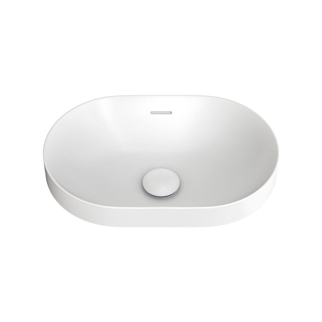 Fienza Aluca Pill Semi-Inset Basin Matte White