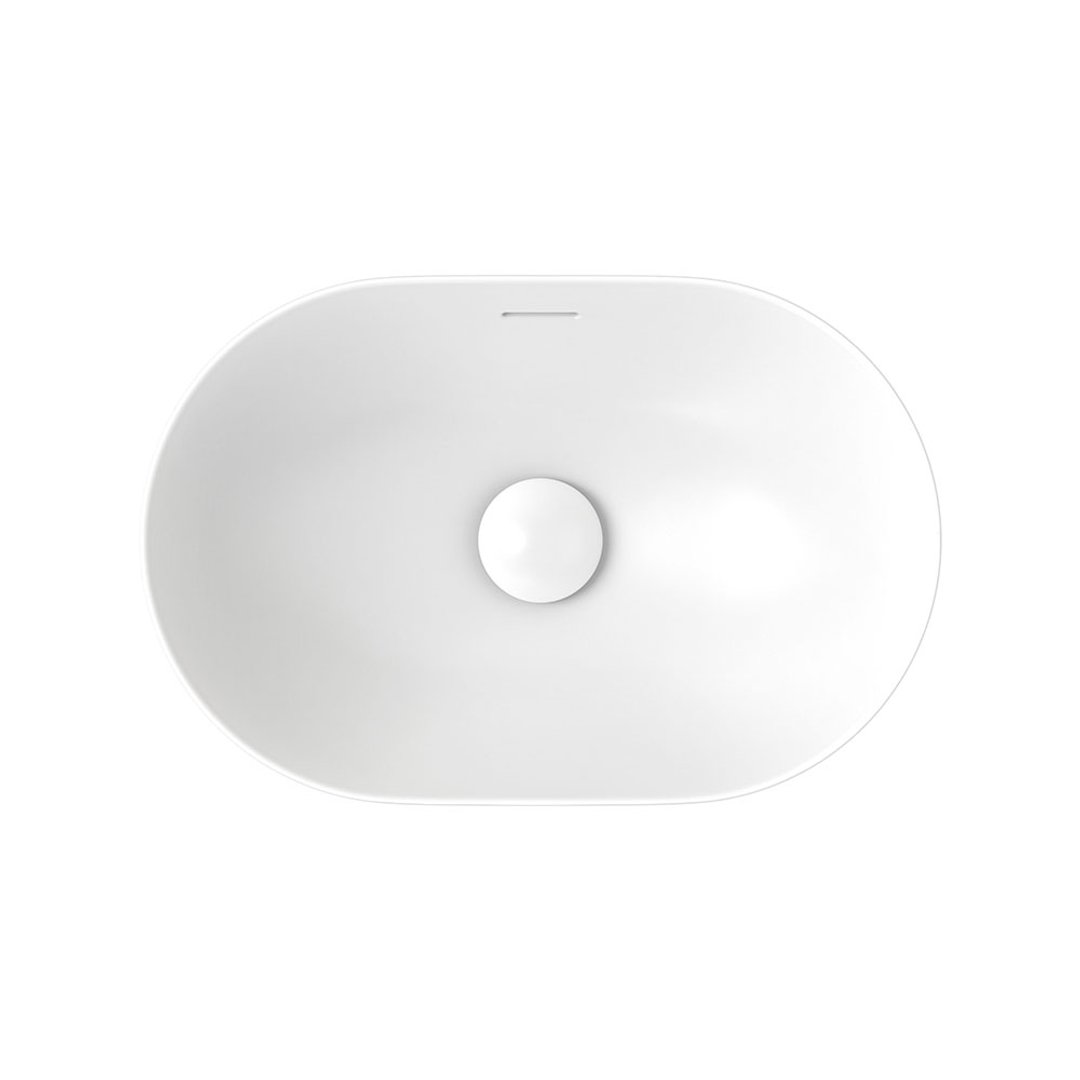 Fienza Aluca Pill Semi-Inset Basin Matte White