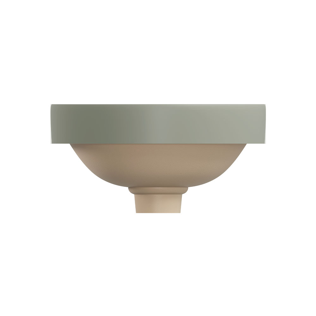 Fienza Aluca Round Semi-Inset Basin Matte Olive
