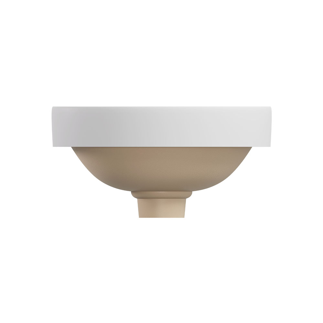 Fienza Aluca Round Semi-Inset Basin Matte White
