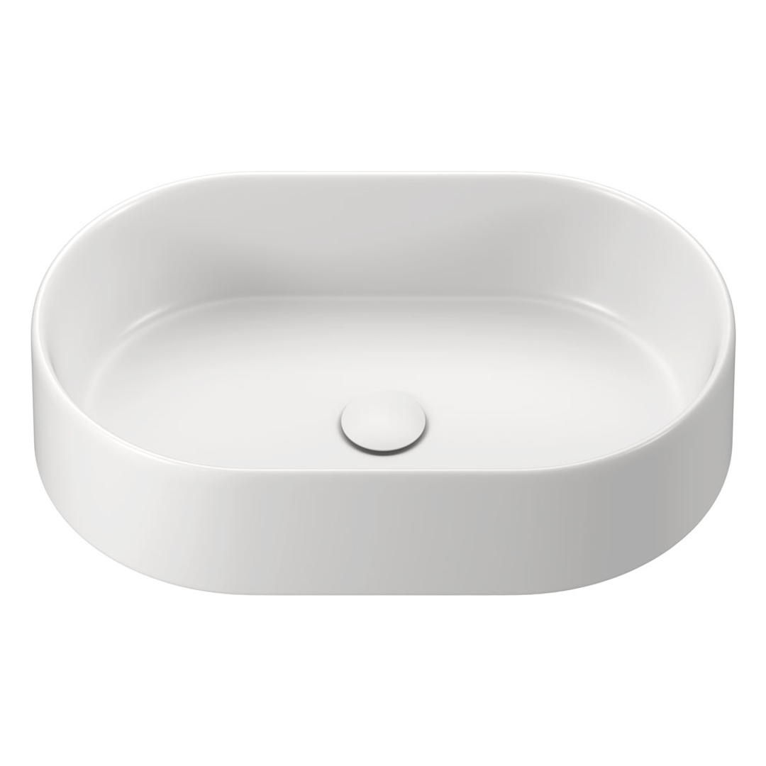 Fienza Aluca Pill Above Counter Basin 510X310X120mm Matte White