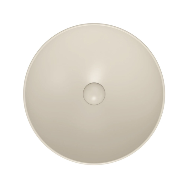 Fienza Aluca Slim Edge Basin 400mm Khaki Ceramic Above Counter