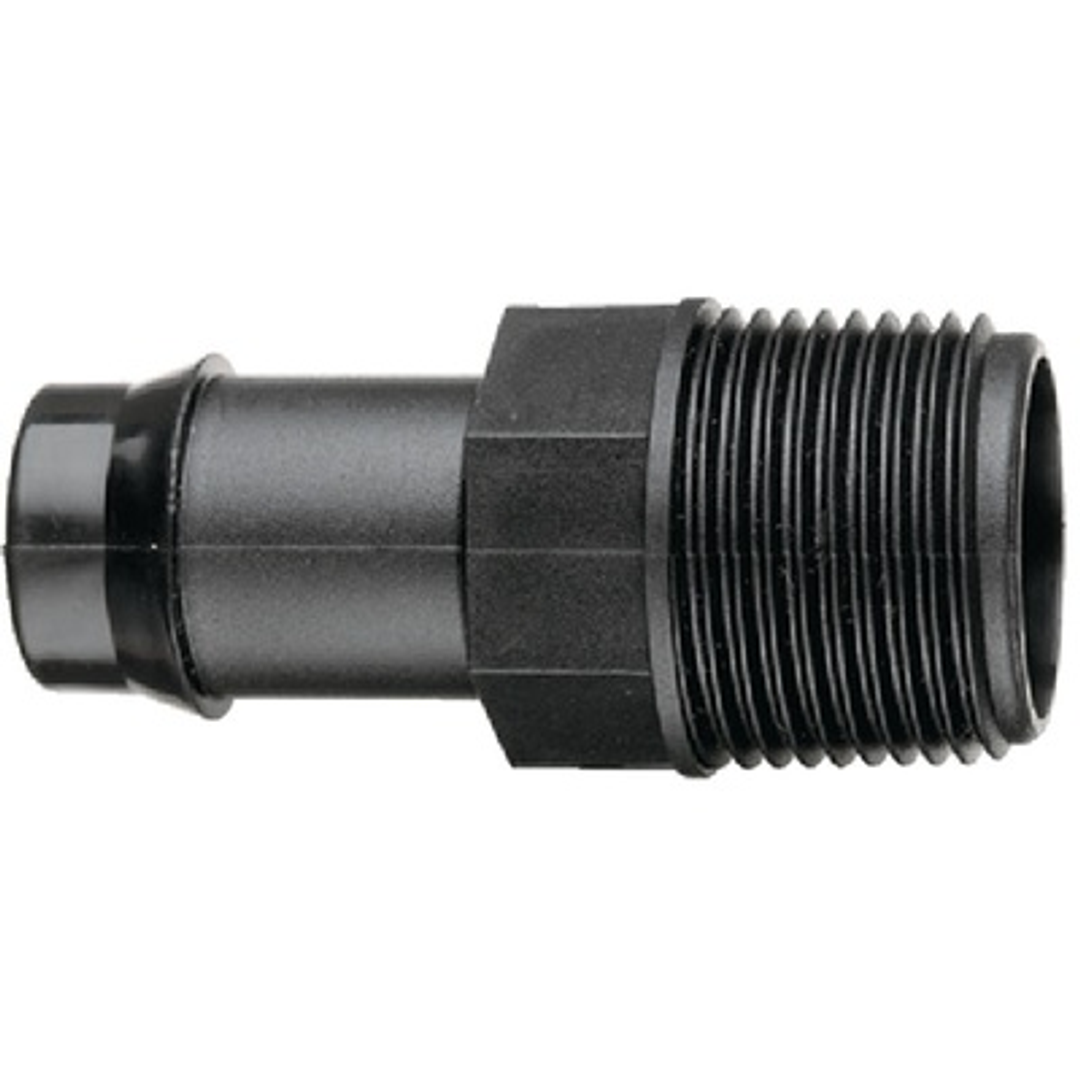 Poly Male Barb Connector 20Mm Pol X 20Mm Mi Bsp