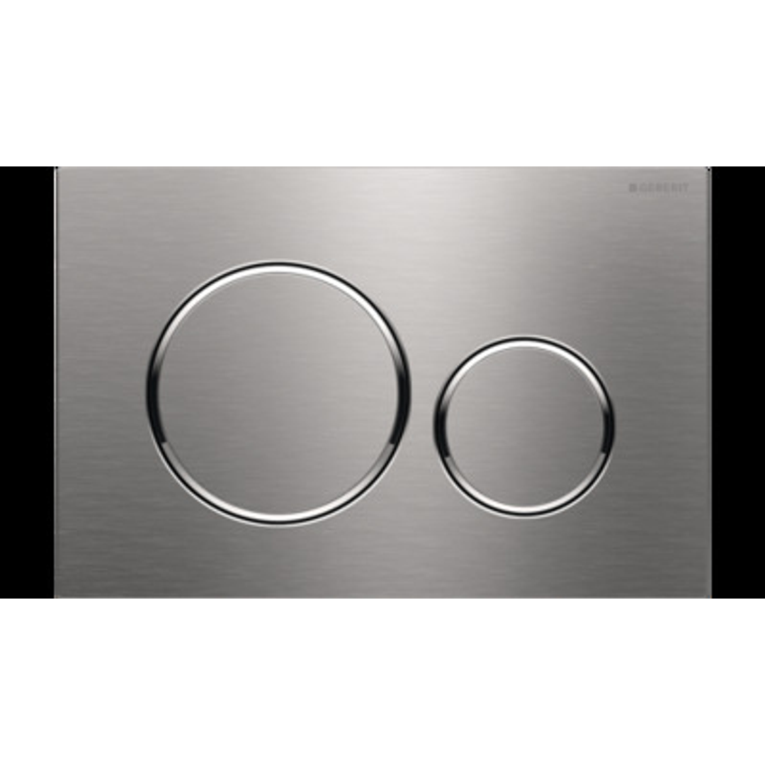 Geberit Sigma 20 Round D/F Button & Access Plate S/Steel & Chrome