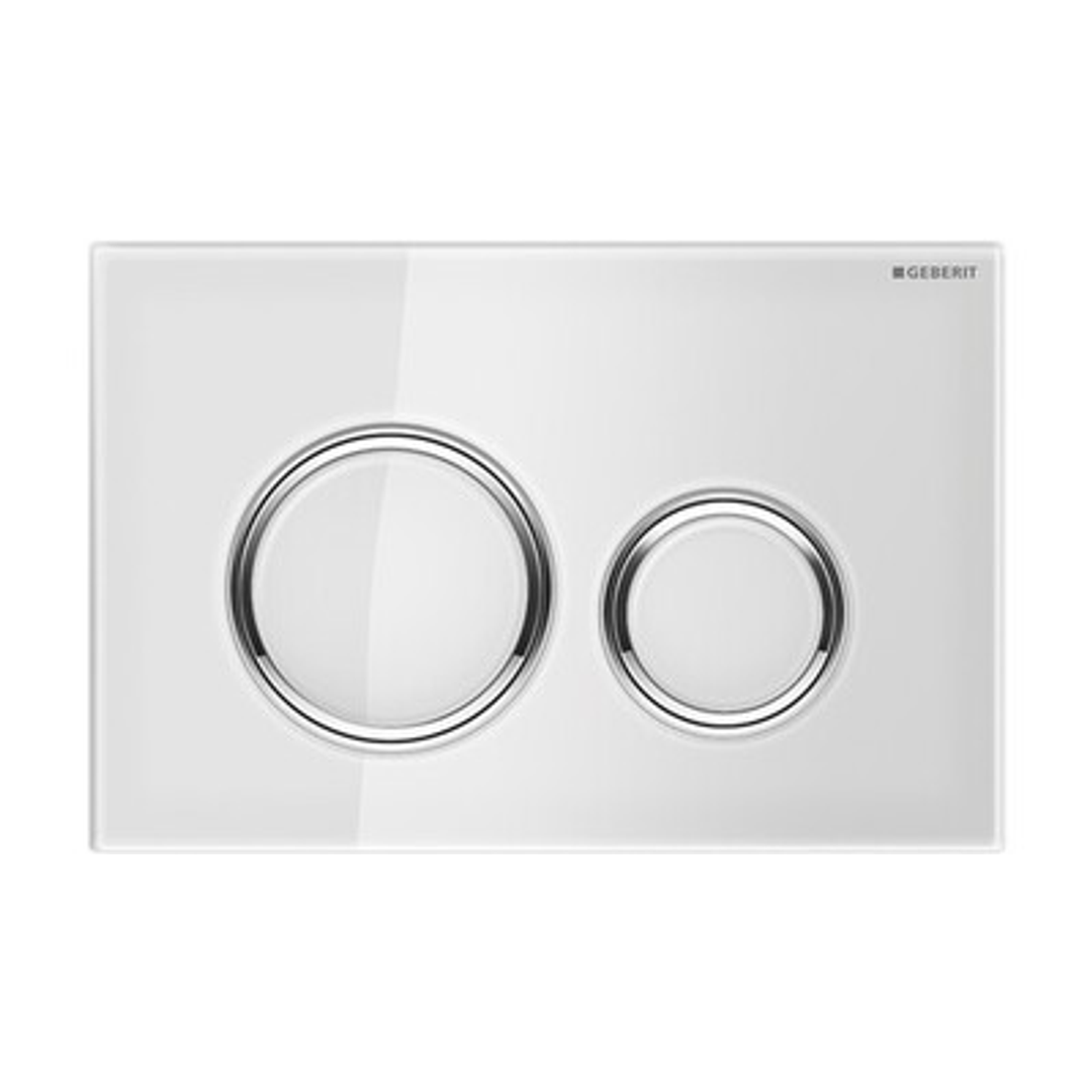 GEBERIT SIGMA 21 DUAL FLUSH MECHANICAL BUTTON & ACCESS PLATE WHITE