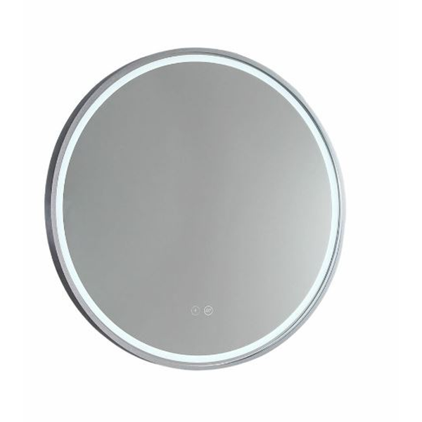 Remer Sphere Led Mirror 610W X 610H X 40D - Brushed Nickel