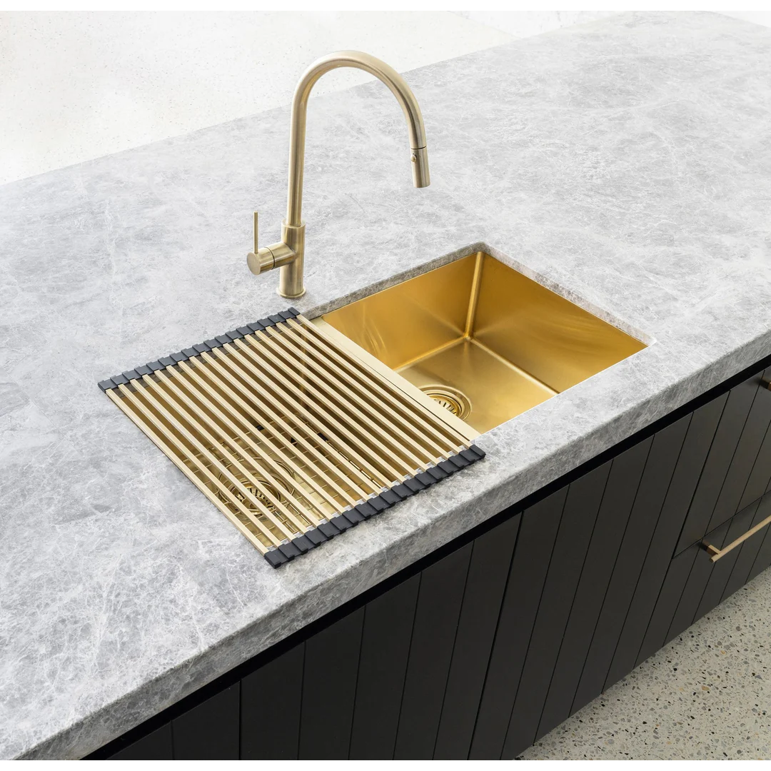 Meir Lavello Stainless Steel Rolling Mat Protector Tiger Bronze Rm-01-Pvdbb