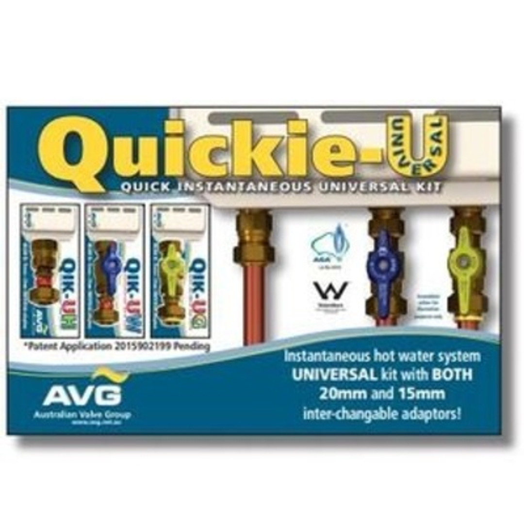 Quickie-U Hws Universal Hws Valve Kit 15-20Mm