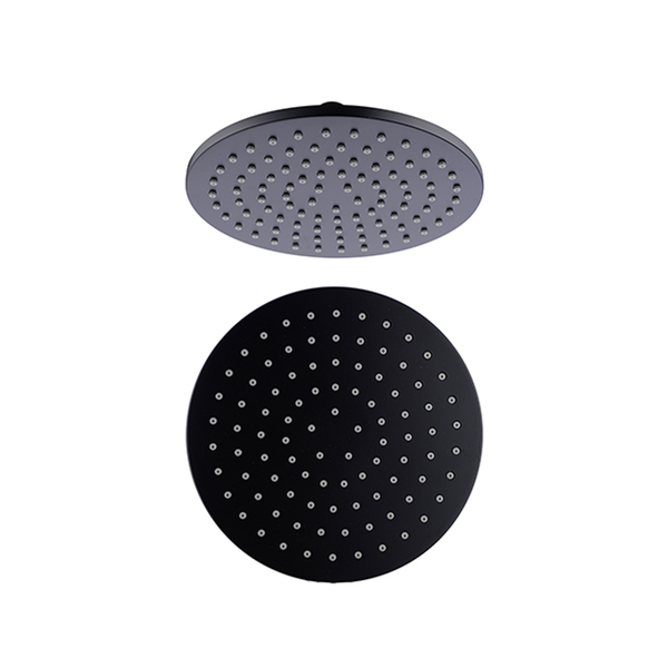 Nero 200Mm Round Shower Head Matt Black