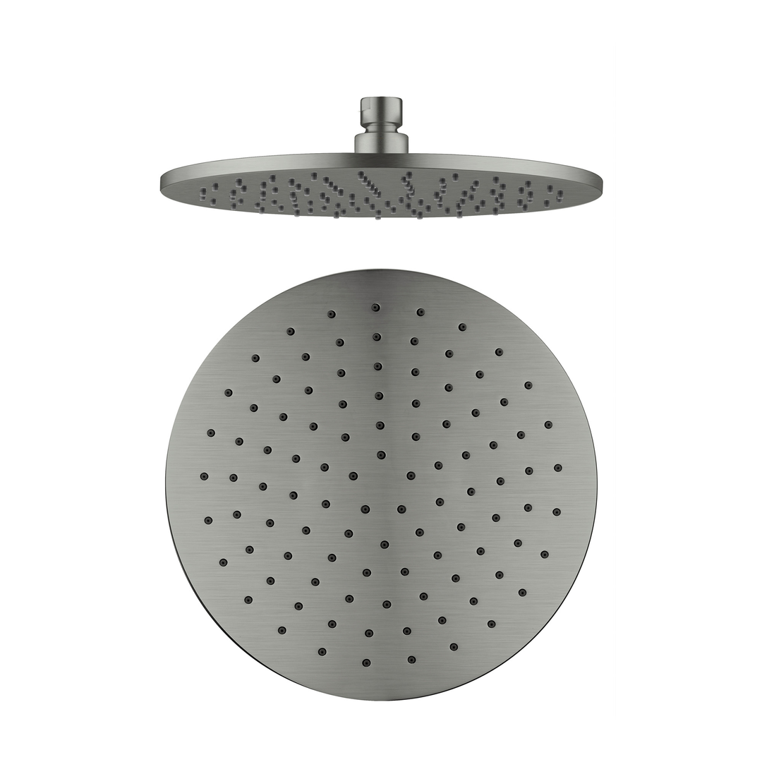 Nero 250mm Round Shower Head Gun Metal Grey