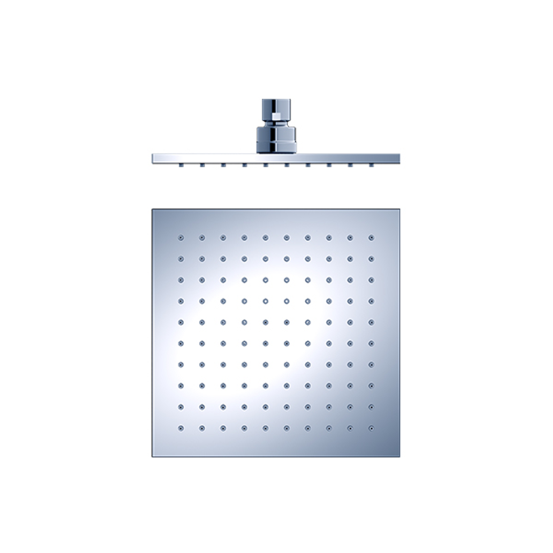 Nero 200mm Square Shower Head Chrome