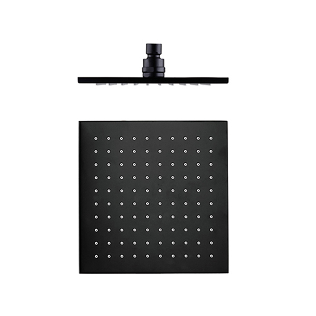 Nero 250mm Square Shower Head Matt Black