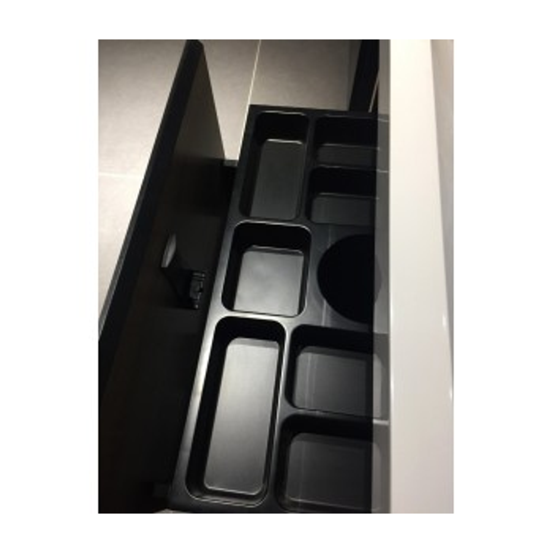 Belbagno Roxanne 600mm Wall Hung Vanity White Oak P/Marble Top