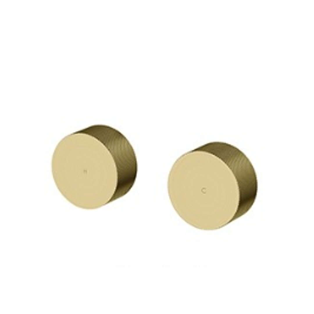 Streamline Vierra Wall Taps Brushed Brass