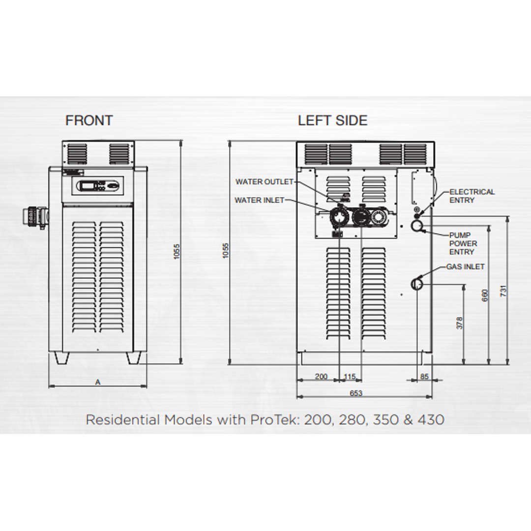 Raypak Residential Pool & Spa Heater Natural Gas