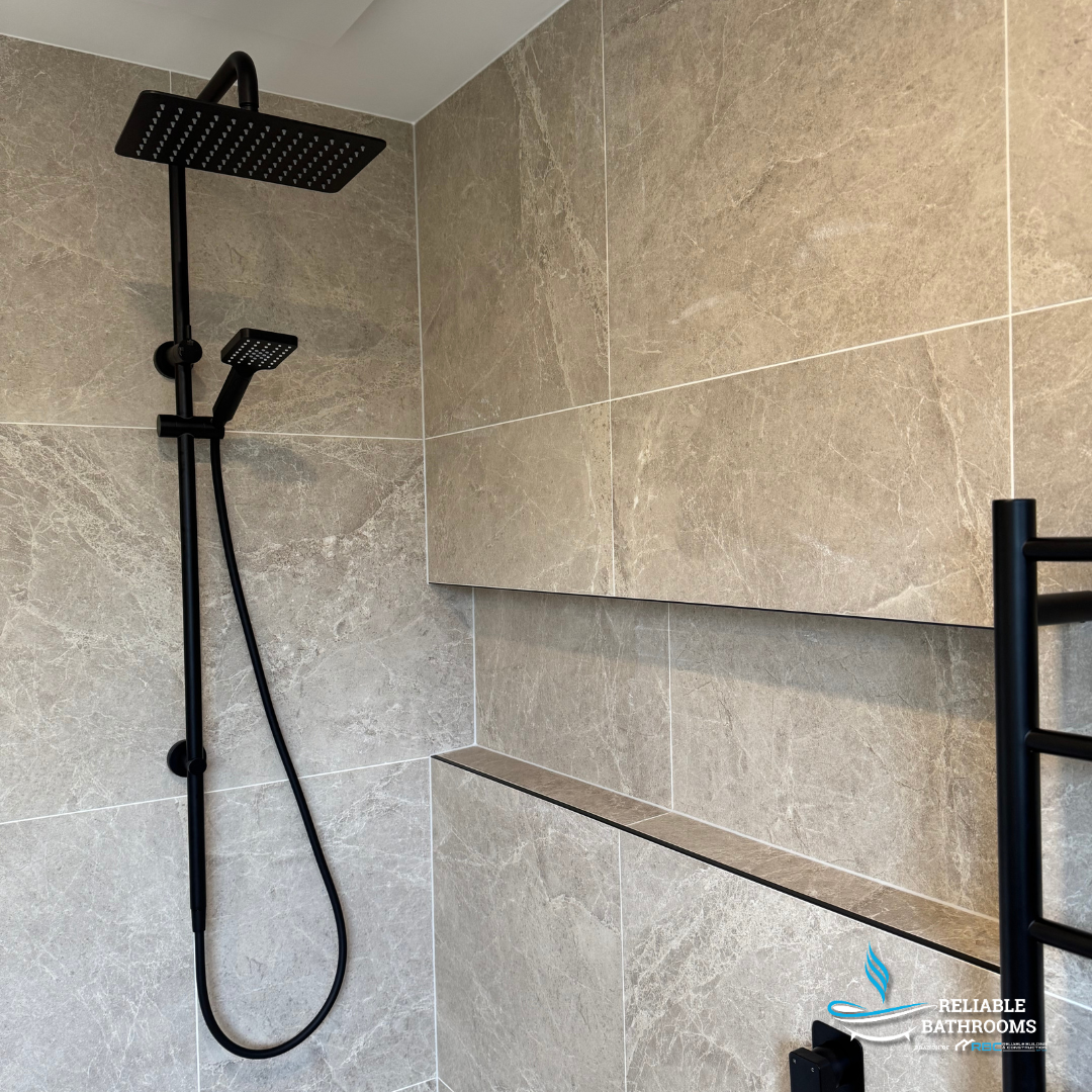 Fienza Tono Twin Shower Matte Black