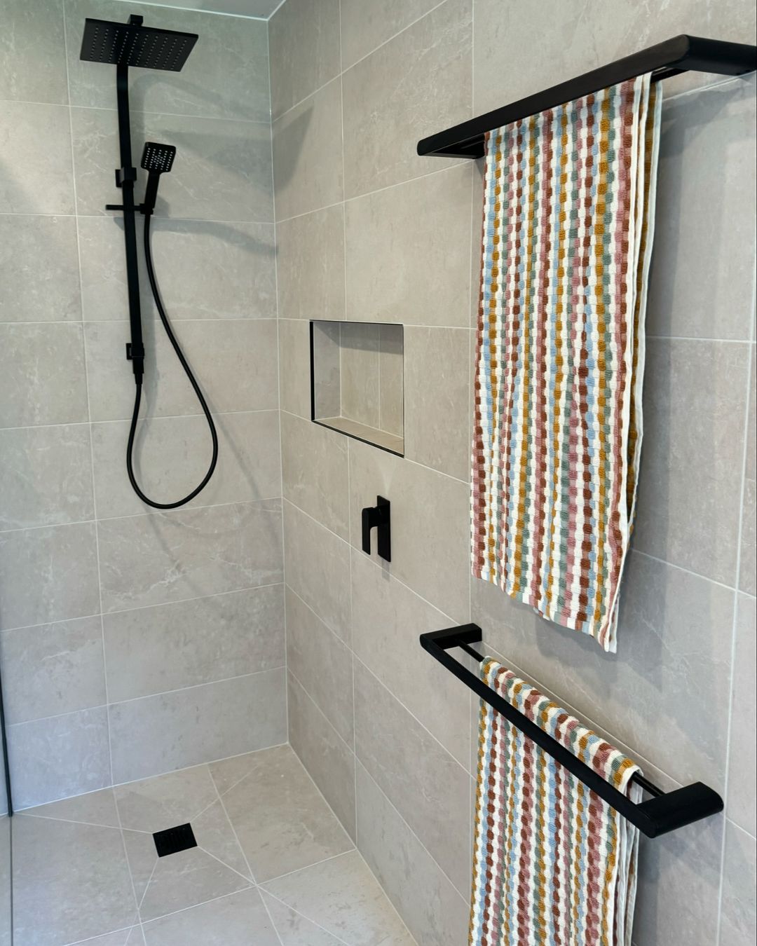 Nero Bianca New Shower Set Matt Black