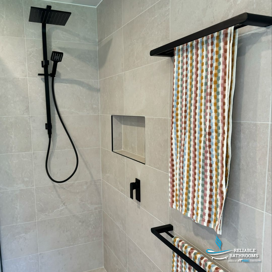 Nero Bianca Double Towel Rail 800Mm Matt Black