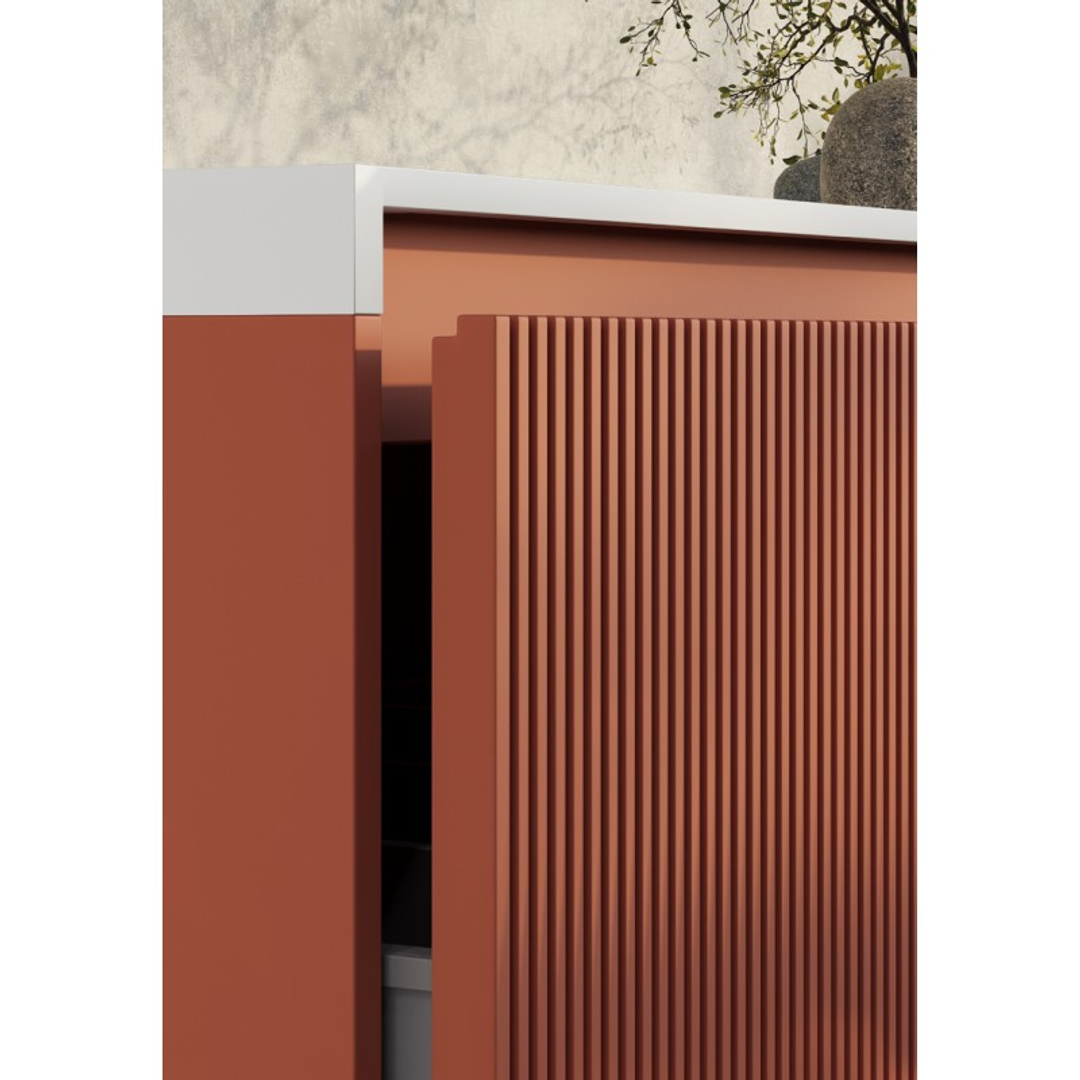 Belbagno Rimini 1400mm Wall Hung Vanity Includes Basin Potters Clay