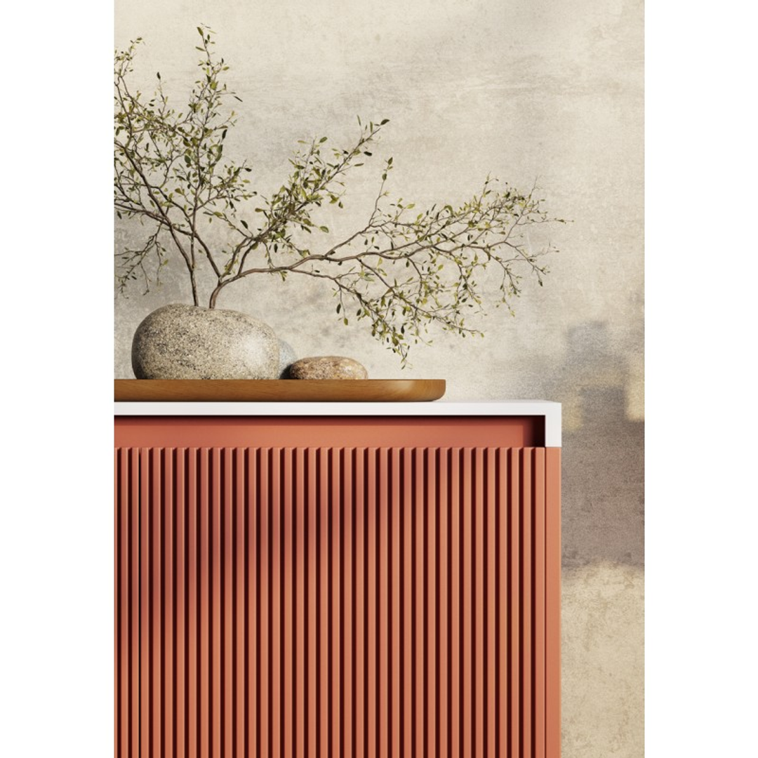 Belbagno Rimini 1400mm Wall Hung Vanity Includes Basin Potters Clay