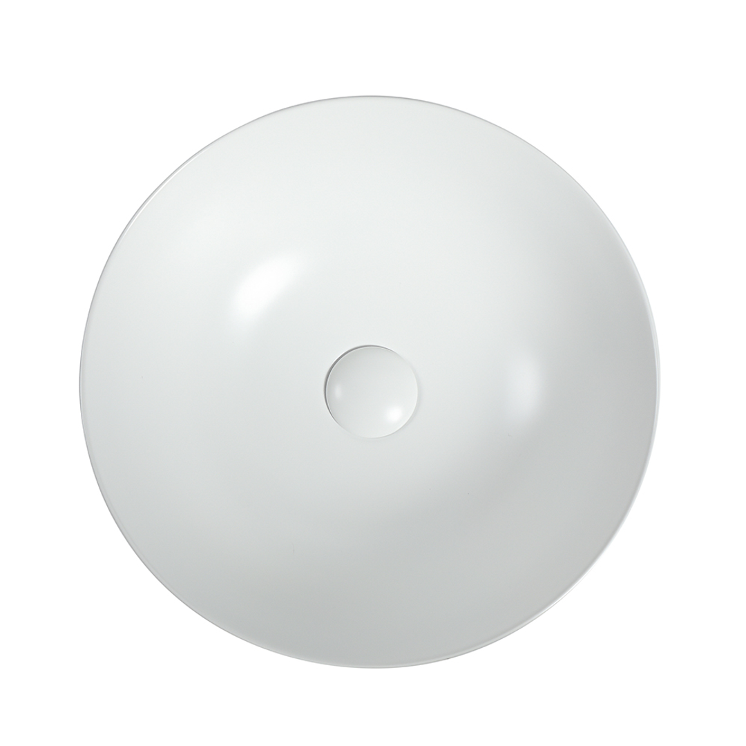 Zumi Ronda Basin 405X405X130Mm Matte White With 40Mm Matte White Pop Up Waste & Adaptor