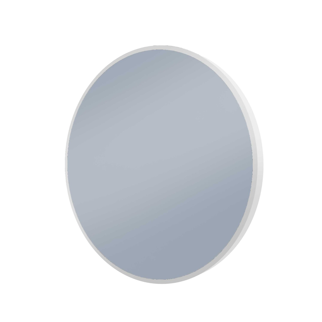 Remer S-Series 600 Round Backlit Led Mirror Milano White Frame