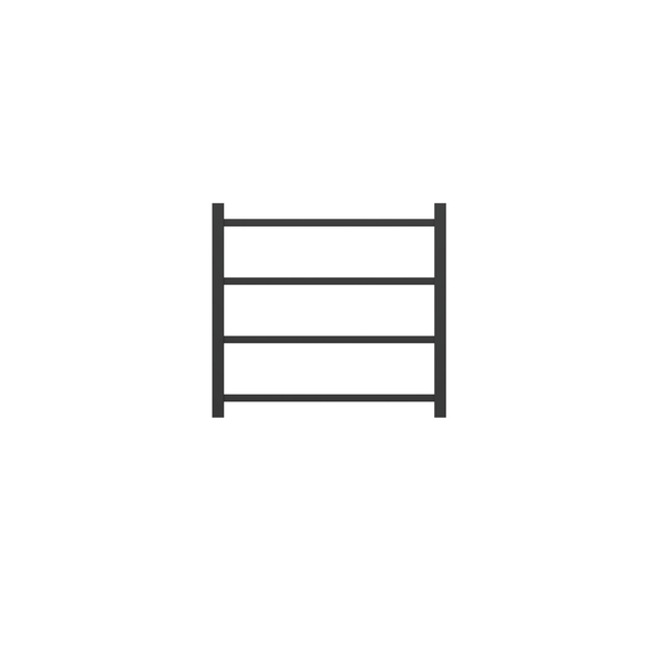 Linsol Spirit 4 Bar Heated Towel Rail - Matte Black