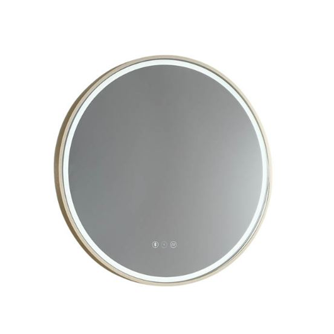 Remer Sphere 600D Matt White Led Mirror 610W X 610H X 40D S60D-Mw