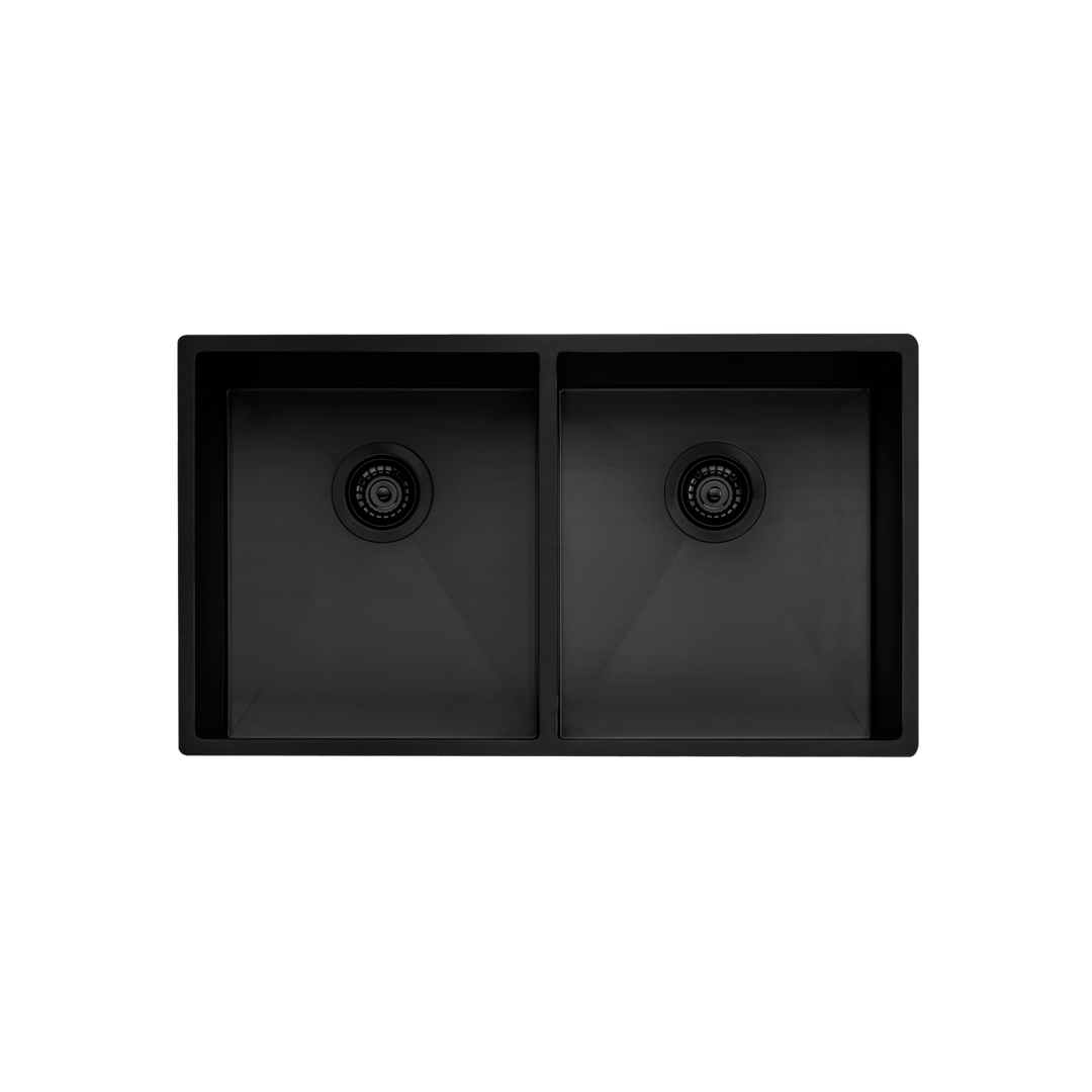 Oliveri Spectra Double Bowl Sink - Black