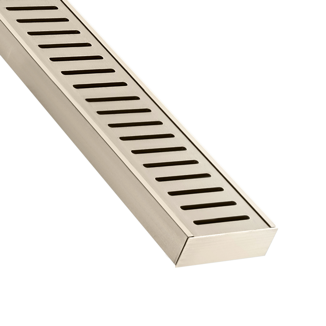 Lauxes Grates Standard Floor Grate 23 Brushed Nickel 2M