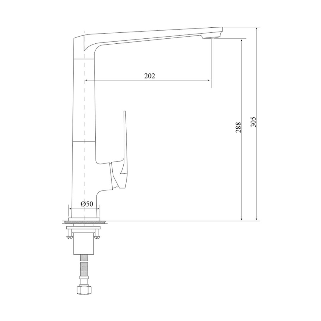 BELLA VISTA CELSIOR SERIES SINK MIXER BLACK