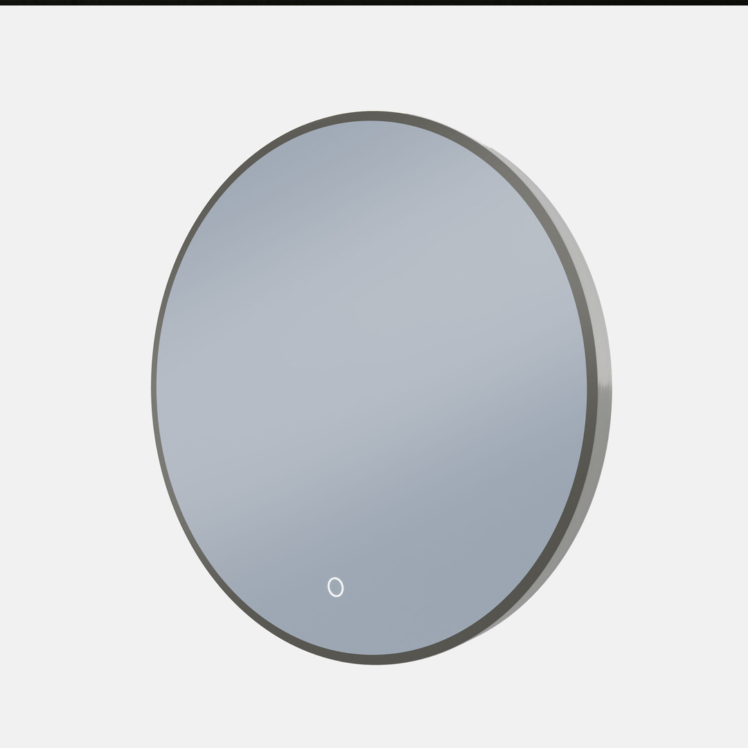 Remer S-Series 800 Round Backlit Led Mirror Georgian Metal Frame