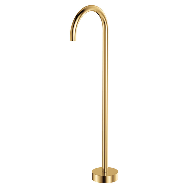 Fienza Gooseneck Floor Mounted Bath Outlet Kaya Urban Brass