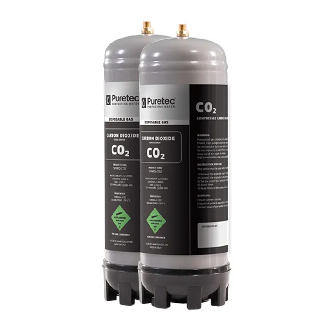 PURETEC SPARQ-S4 CO2 GAS CYLINDER - 2.2LT TWIN PACK