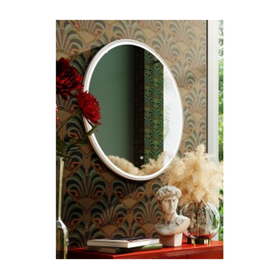 Belbagno Marmo Led Round Mirror