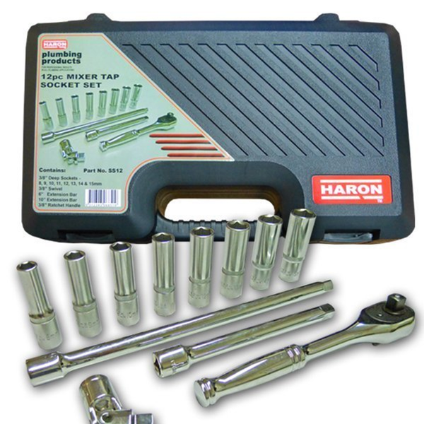 Haron Mixer Tap Socket Set 12Pc Ss12