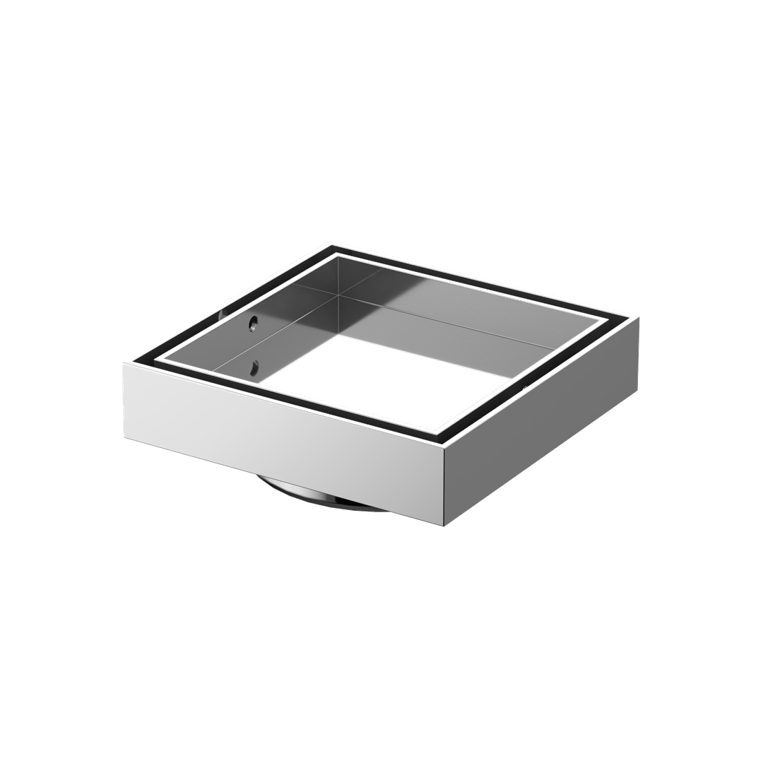 Linkware Floor Tile Insert 316 100Mm Chrome Sst636Ch