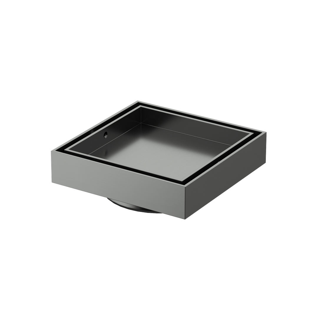 Linkware Floor Tile Insert 316 50Mm Gun Metal Sst634Gm